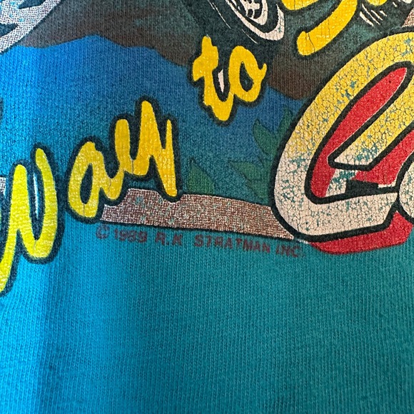 Vintage 80s Harley Davidson Shirt 1988 CALIFORNIA Biker Tee Men's Medium - Picture 12 of 16